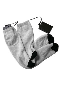 Buy Electric Heating Warm Socks Grey in Saudi Arabia