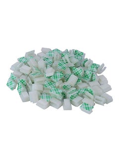 Buy 60-Piece Self-Adhesive Wire Clip White in UAE