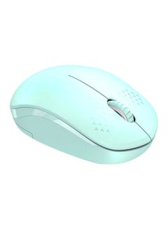 Buy Noiseless Wireless Mouse With USB Receiver Green in Saudi Arabia