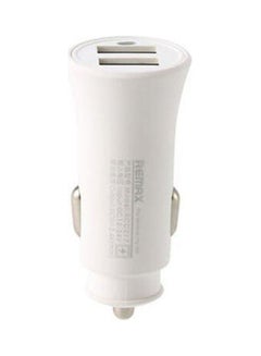 Buy Rocket Car Charger Dual Usb Outputs 2.4A White in Egypt