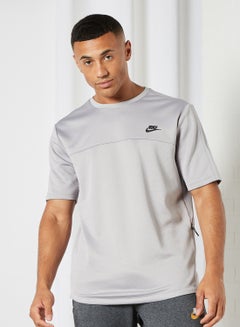 Buy Tech Fleece Crew Neck T-Shirt Atmosphere Grey/Black in Egypt