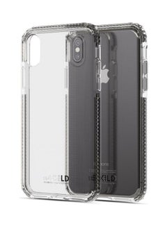 Buy iPhone XS Max Defend Heavy Impact Case and Tempered Glass Screen Protector Clear in UAE