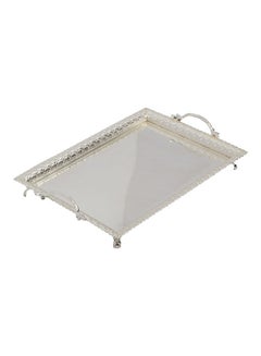 اشتري Elegant Rectangle Modern Tray Silver 54 x 38cm في السعودية