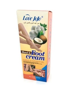 Buy Hand And Foot Cream With Garlic And Coconut Oil White 300ml in Saudi Arabia