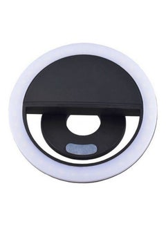 Buy Led Selfie Ring Flash Enhancing Light Beauty Luminous Case For Ios/Android Mobile Phone Black in UAE