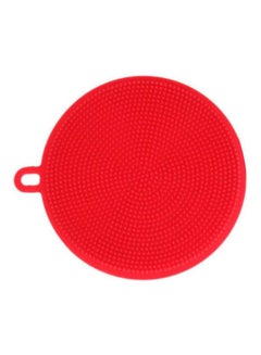 Buy Silicone Dish Bowl Cleaning Brush Silicone Scouring Pad Silicone Dish Sponge Kitchen Pot Cleaner Washing Tool Red in Egypt