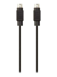 Buy Male To Male 4-Pin S-Video Cable 2meter Black Black in UAE