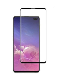 Buy Tempered Glass Screen Protector Compatible For Samsung Galaxy S10 Plus Black in Saudi Arabia