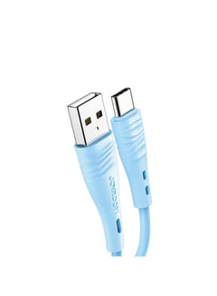 اشتري كابل مزود بمنفذ USB Type-C للشحن السريع  1000ملليمتر أزرق سماوي في الامارات