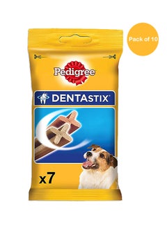 اشتري طعام الكلاب Dentastix من 7 قطع 110 جم، 10 عبوات في الامارات