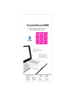 Buy Arabic English Keyboard UK Layout Skin For Apple MacBook Pro 13-inch/15-inch With Touch Bar Hot Pink in UAE