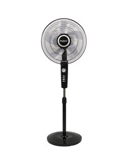 Buy 16 Inches 5 Leaf Adjustable Height 3 Speed Stand Fan FST16TS Black in Saudi Arabia