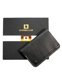 Buy Premium Handmade Leather Wallet Black in Saudi Arabia