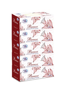 Buy Pack Of 5 Breeze Facial Tissues 150's White in UAE