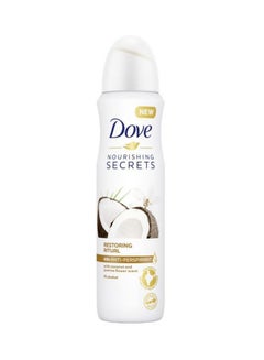 Buy Nourishing Secrets Deodorant Spray with Coconut and Jasmine Flower Scent White 150ml in Egypt
