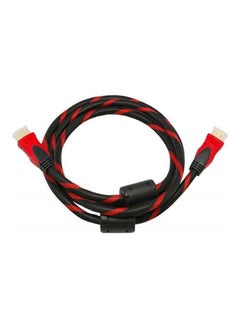 Buy High Definition Hdmi 1.4 Cable For Pc To Tv ‫(1.5 M) Black/Red in Saudi Arabia