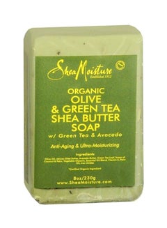 Buy Organic Olive And Green Tea Shea Butter Soap Green 230g in UAE