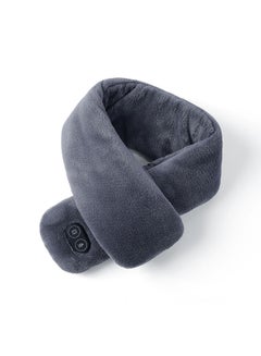 Buy Vibration-Massage Plush Collar Scarf Dark Grey in UAE