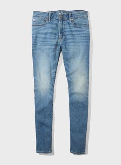 Buy Light Wash Skinny Fit Jeans Blue in Saudi Arabia