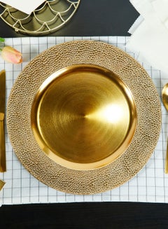 Buy Charger Plate Gold 33cm in Saudi Arabia