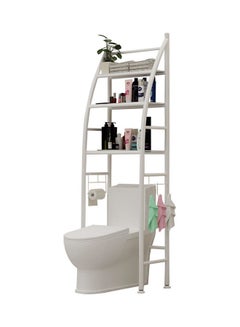 اشتري Bathroom Shelf Organizer Decoration Toilet Rack White 50 x 25 x 166cm في السعودية