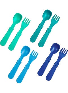 Buy 8-Piece Recycled Spoon And Fork Set in UAE