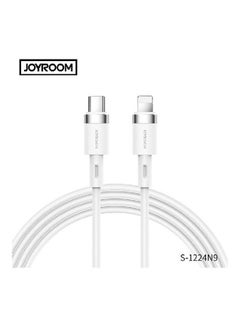 Buy Fast Charging Cable - Type-C To Lightning - 20W - 2.4A White in Saudi Arabia