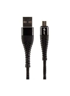 Buy Fabric Micro USB Cable black in UAE