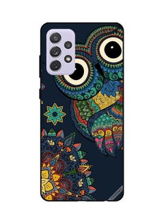 Buy Floral Owl Printed Protective Case Cover For Samsung Galaxy A52 Multicolour in Saudi Arabia