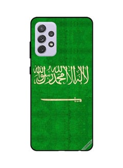 Buy Protective Case Cover For Samsung Galaxy A52 Saudi Arabia Flag Vintage Multicolour in Saudi Arabia