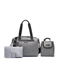 Buy Stevie Luxe Diaper Bag - Grey Marl in UAE