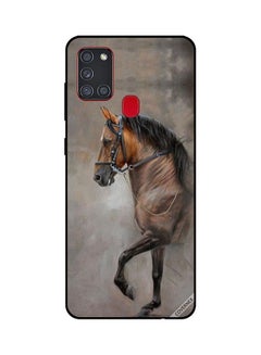 Buy Vintage Picture Of Horse Design Protective Case Cover For Samsung Galaxy A21S Multicolour in Saudi Arabia