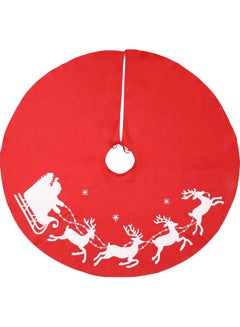 Buy Christmas Tree Skirt Red/White in UAE