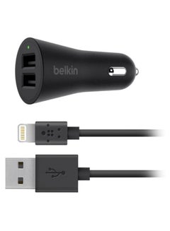 Buy Dual USB Car Charger With Cable in UAE