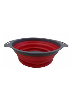 Buy Collapsible Colander Round Multicolour 30x24x9cm in UAE