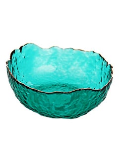 Buy Glass Salad Bowl Green 13x13x6cm in UAE