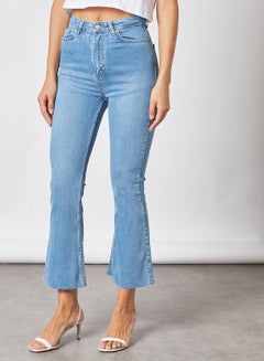 Buy Broad Ankle Jeans Blue in UAE