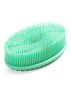 Buy Silicone Shower Brush Green 6.38inch in Saudi Arabia