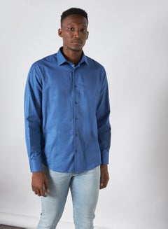 Buy Long Sleeve Shirt Navy in UAE