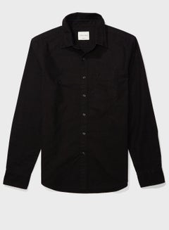 Buy Oxford Slim Fit Shirt Black in UAE