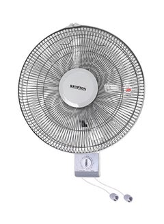 Buy 16 Inch Wall Mounted Fan With Oscillating/Rotating 3 Speeds 60.0 W KNF6111-F White in UAE