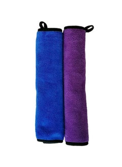 Buy 2-Piece Dual Side Thicker Car Wash Towel in UAE