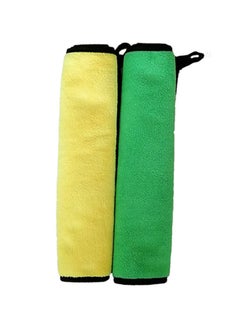 Buy 2-Piece Dual Side  Absorbent Car Wash Towel in UAE