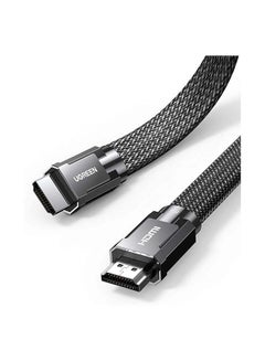 اشتري HDMI Cable 8K Flat HDMI Video Cord Super Speed 48Gbps HDMI Wire Support 8K@60Hz, 4K@120Hz, 3D, UHD Compatible With MacBook Pro 2021 Nintendo Switch PS4/5-2M لون أسود في الامارات