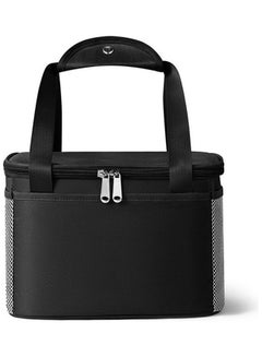 اشتري Thermal Insulated Lunch Bag Black/White 25x20cm في السعودية