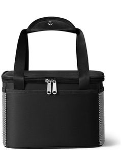 اشتري Thermal Insulated Lunch Bag Black/White 25x20cm في السعودية