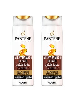 Buy Milky Damage Repair Shampoo 400ml Pack Of 2 in UAE
