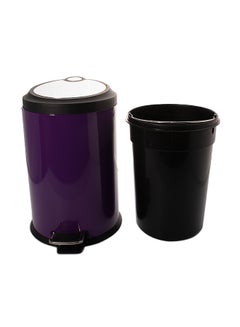 Buy Pedal Trash Bin Purple 30x30cm in Saudi Arabia