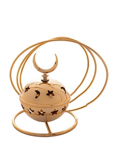 Buy Ramadan Censer Incense Burner Gold 10x15cm in Saudi Arabia