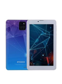 اشتري 7-Inch Dual SIM 3GB RAM 32GB Storage Wireless and Bluetooth 4G Android 6.1 Smart Tablet With Power Bank (Blue) في الامارات